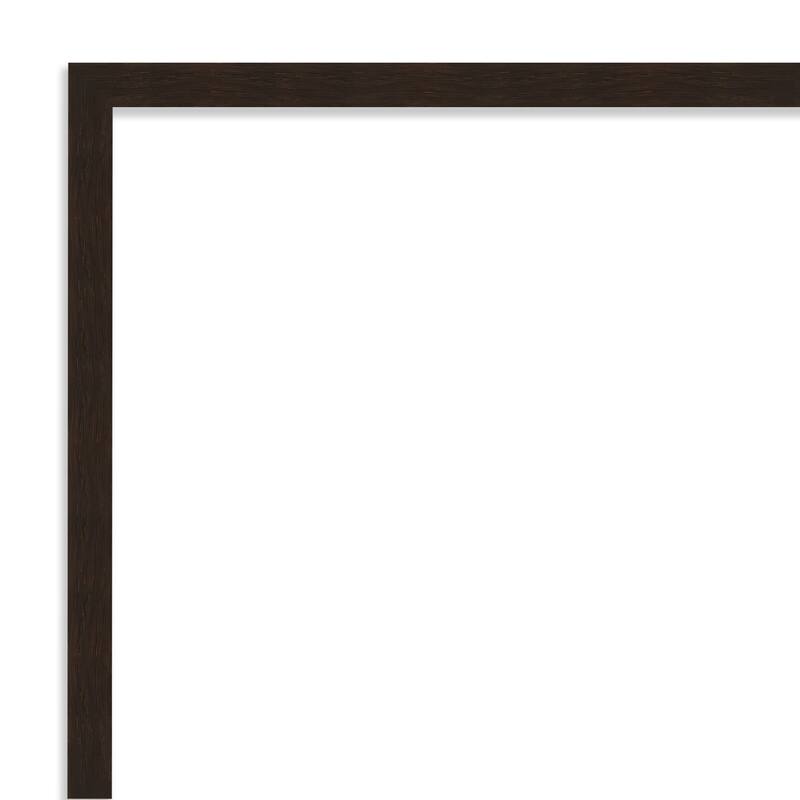 Amanti Art Carlisle Blonde Narrow Framed Dry Erase Magnetic Board