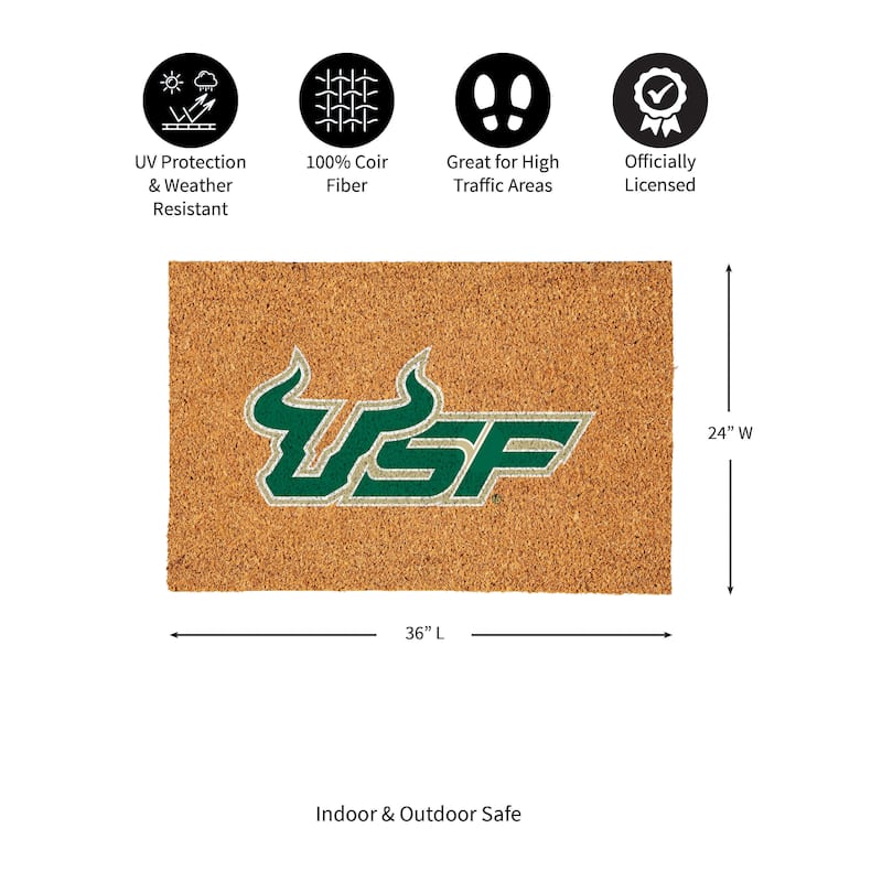 University of South Florida Full Color Indoor/Outdoor Coir Mat