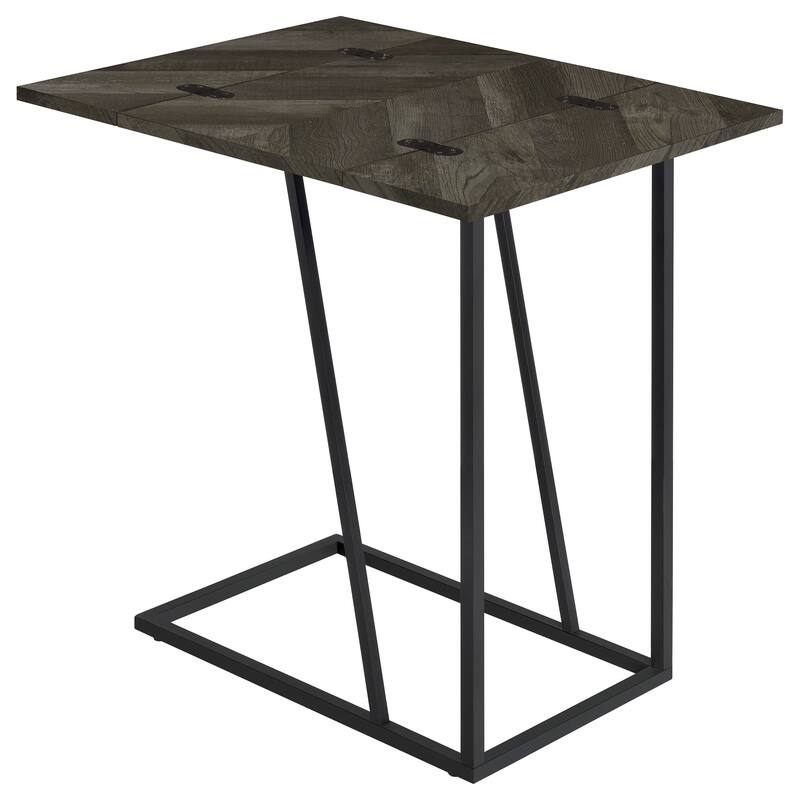 Carly Expandable Engineered Wood C-Shaped Side Table