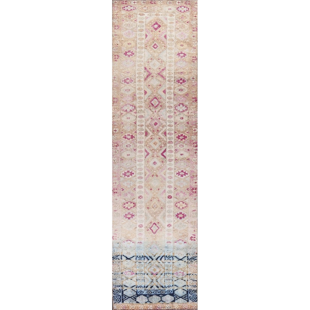 Clearance Antique Look Anatolian Oriental Wool Runner Rug Hand-knotted - 3'1" x 12'9"