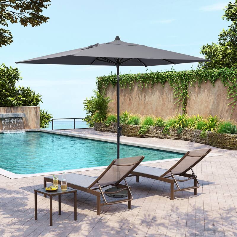 Pellebant Outdoor 9 x 5 FT Patio Market Umbrella Rectangular