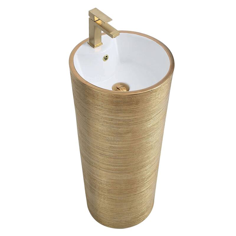 Fine Fixtures VANNES PEDESTAL 16"X16" BRUSHED GOLD