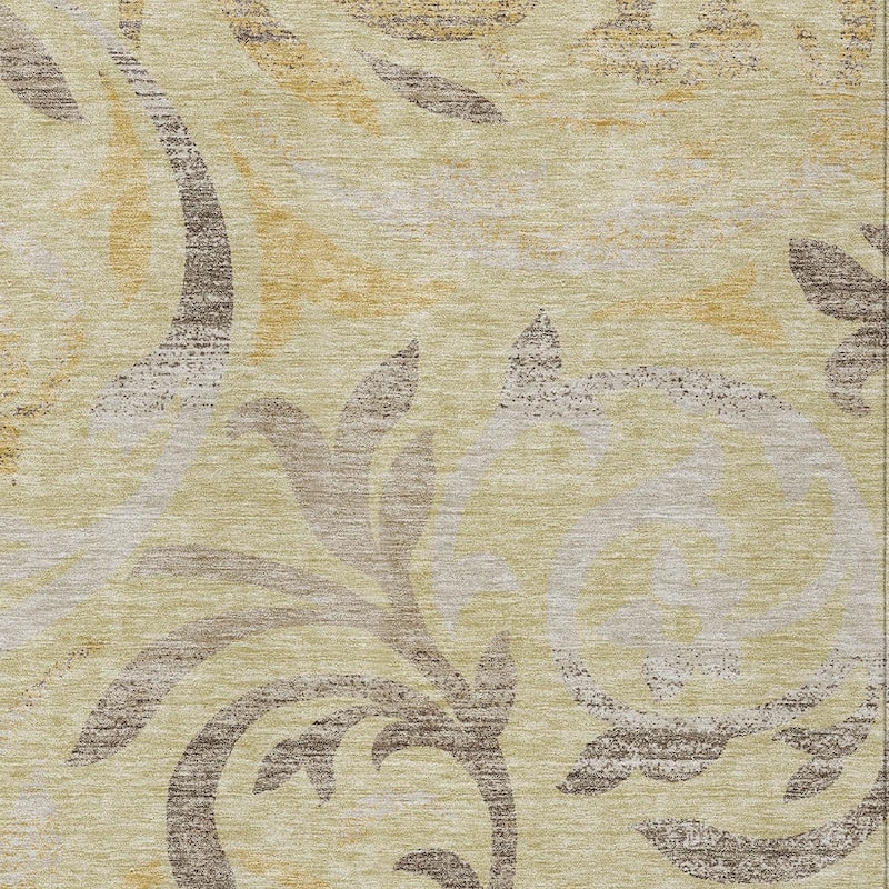 HomeRoots Floral Transitional Rectangle Outdoor Rug
