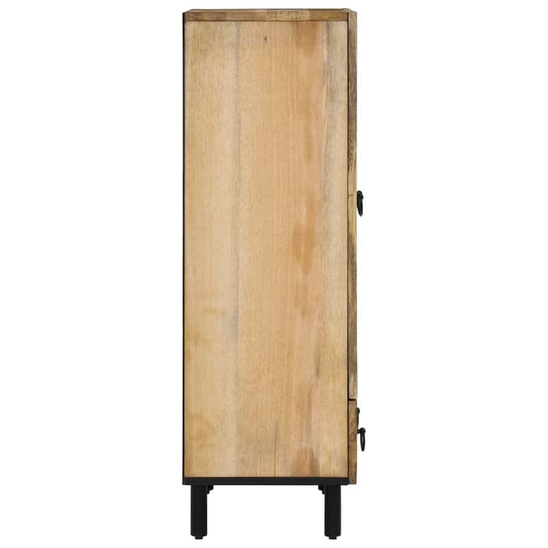 vidaXL Highboard 23.6"x13"x39.4" Solid Wood Mango - 23.6" x 13" x 39.4"