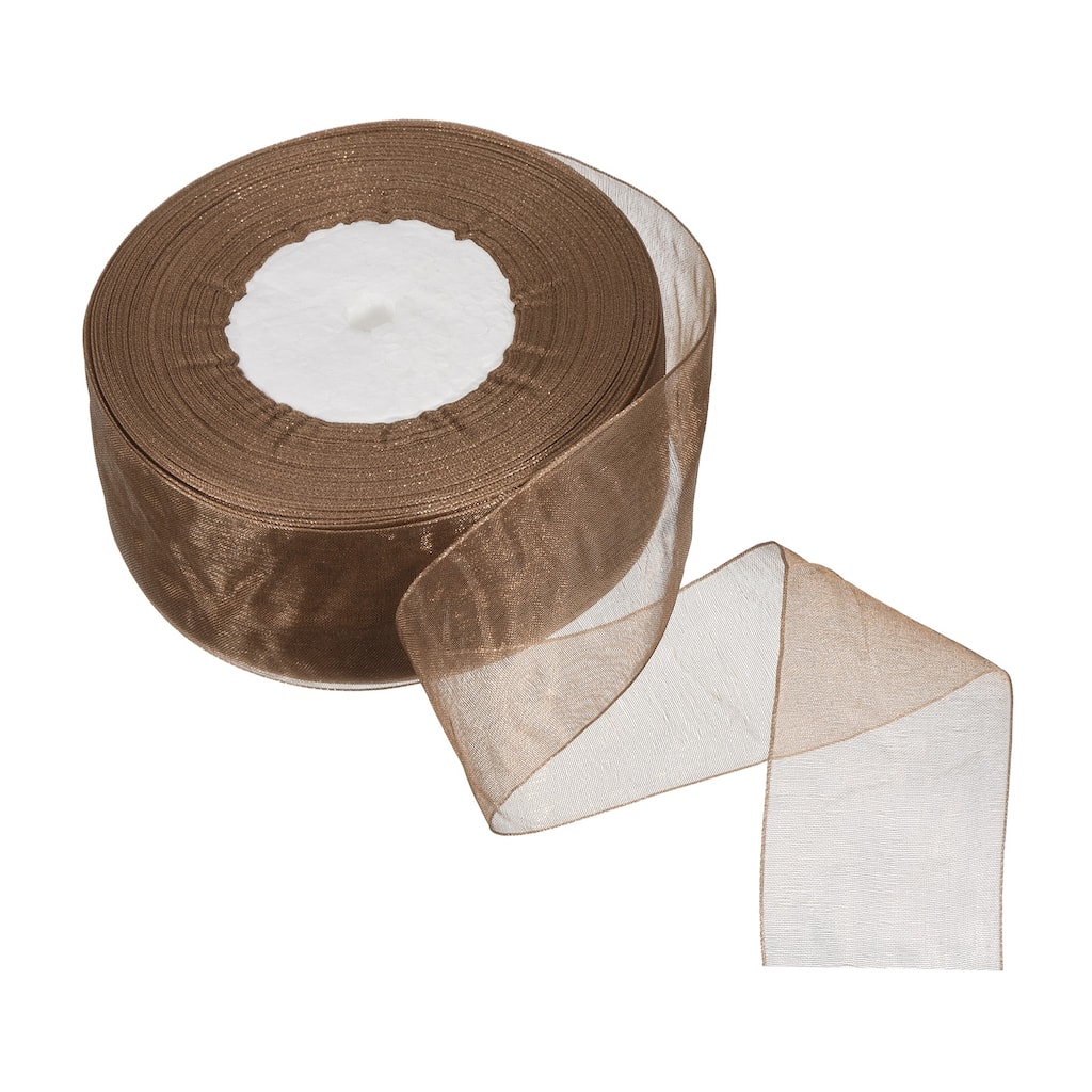 4cm 50 Yard Sheer Organza Ribbon Chiffon Decor Fabric Gift Wrapping