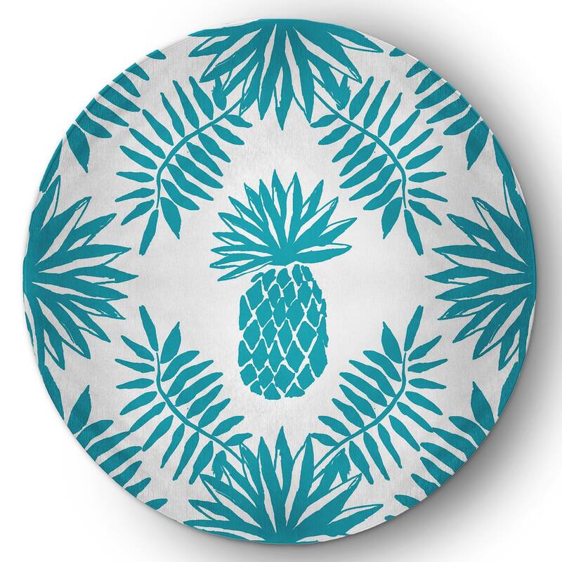 Pineapple Leaves Spring Chenille Rug