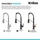 preview thumbnail 37 of 49, KRAUS Allyn Commercial 2-Function 1-Handle Pull Down Kitchen Faucet