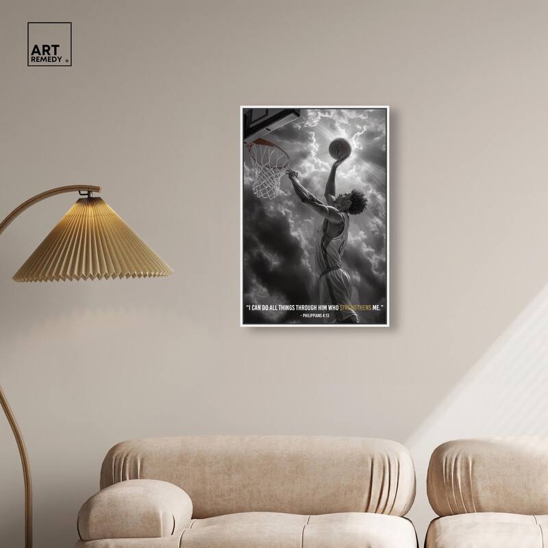 Strengthen Me Canvas by Art Remedy