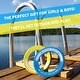preview thumbnail 3 of 2, Activ Life Rings for Kids - Basket Stuffers for Boys Toys - Fun Spring Pool Beach Family Games - Ages 4-12, Cyan and Yellow