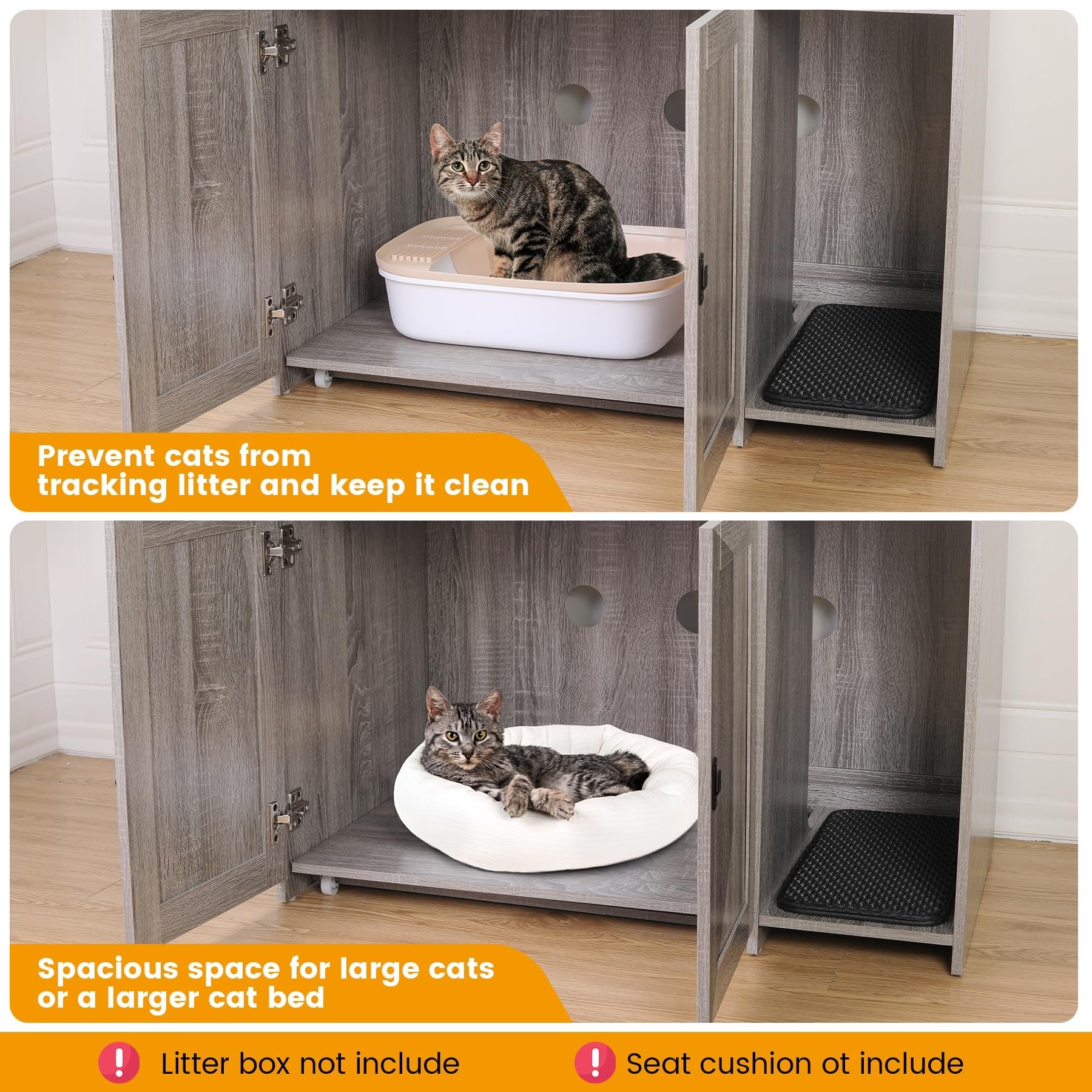 best hooded cat litter box uk PawHut Hooded Cat Litter Box Scoop Included, Litter Tray with Front En   GardenArch