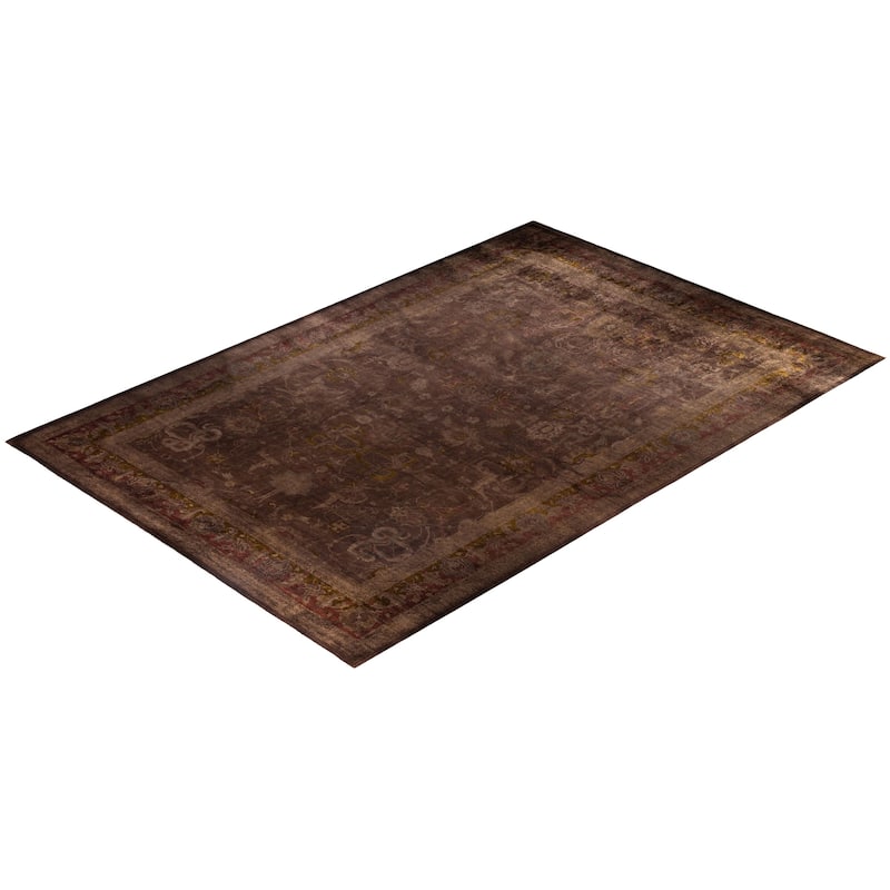 Overdyed One-of-a-Kind Hand-Knotted Area Rug - Brown - 11' 10" x 17' 7"