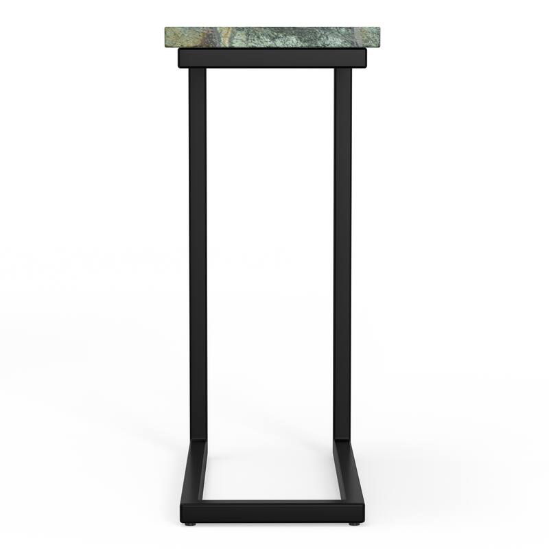 WYNDENHALL Rhonda 18 inch Wide Solid Metal Industrial C Side Table - 18 W x 10 D x 24 H