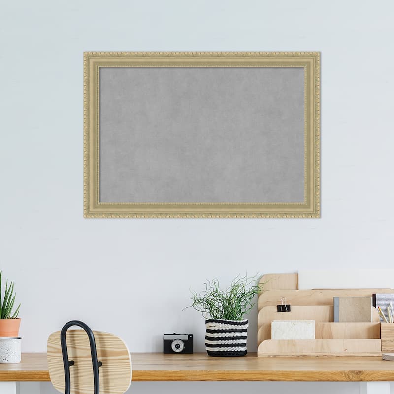 Amanti Art Champagne Teardrop Framed Magnetic Board