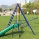preview thumbnail 3 of 6, Outdoor Backyard Children Activity Set, Swing, Glider, Slide and Teeter-totter