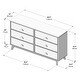 preview thumbnail 16 of 58, Max and Lily Solid Wood 6-Drawer Dresser