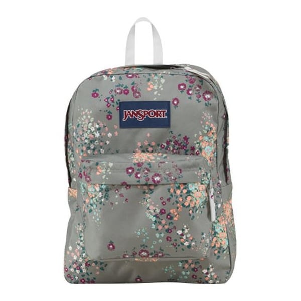 Shop JanSport Superbreak Backpack Shady Grey Sprinkled Floral - US One Size (Size None) - Free ...