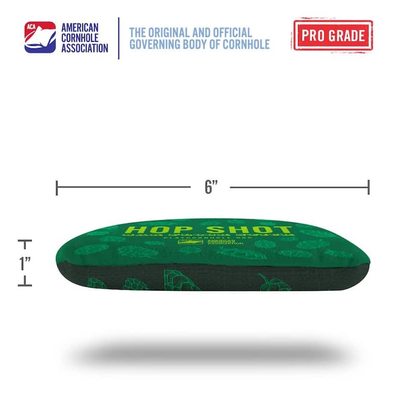 Hop Shot Green Dual Sided Cornhole Bags
