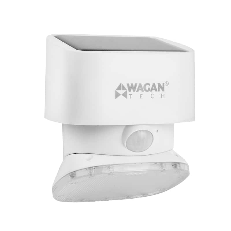 Wagan 2000 Lumen Solar Wall Light - White - White