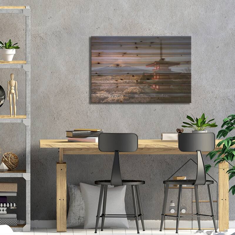 Spring In Japan XXIII Print On Wood by Daniel Kordan - Multi-Color