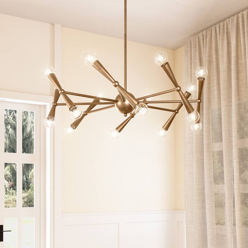 Brio Lighting Mizu Modern Gold 16 Light Chandelier - Gold