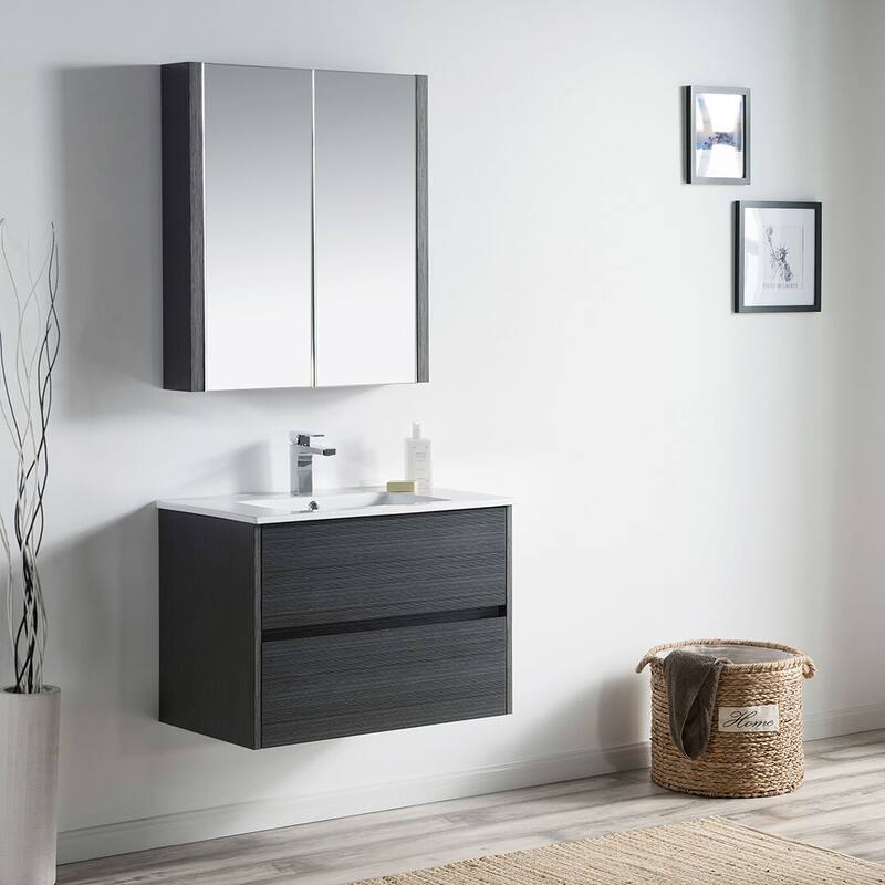 Blossom Valencia Floating Bathroom Vanity with Ceramic Sink