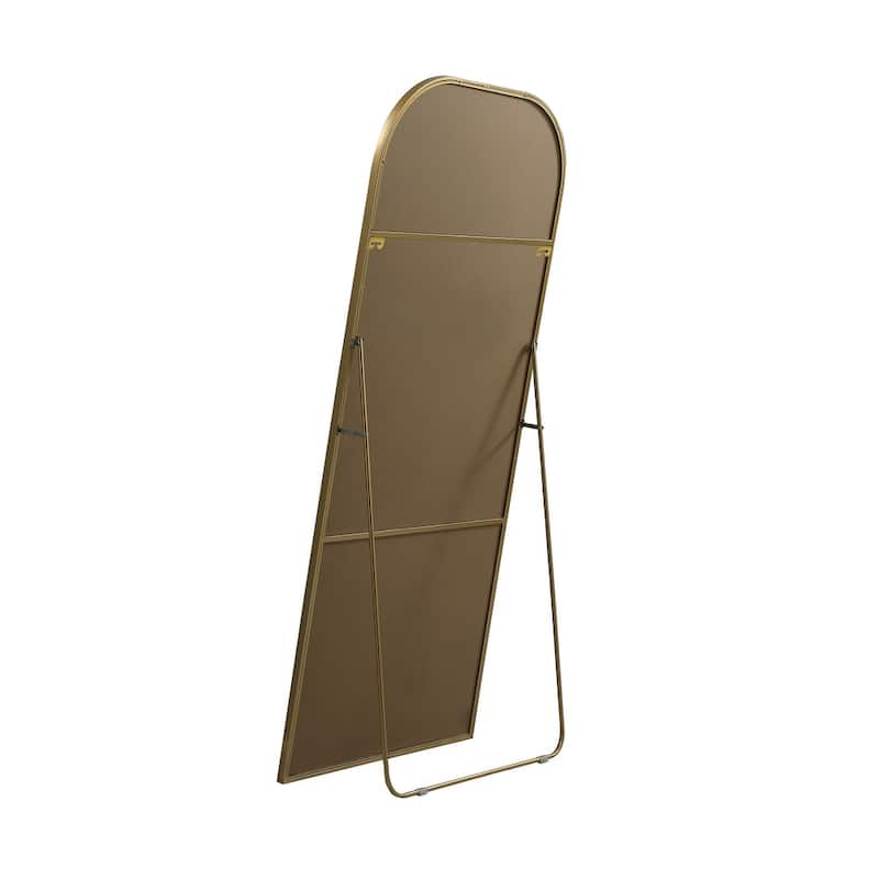 Indigo Home Metal Frame Arch Full Length Mirror 32x76 Inch