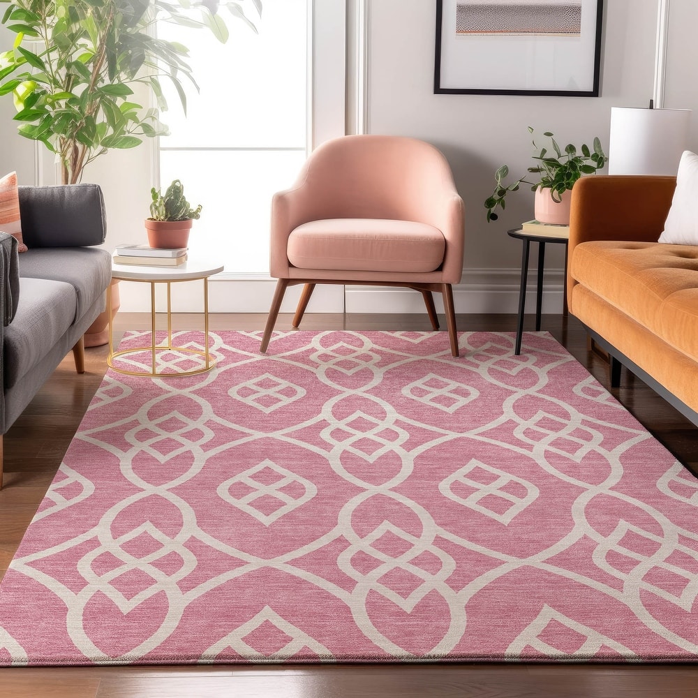 Premium Washable Super Soft Transitional Scroll Mayfield Rug