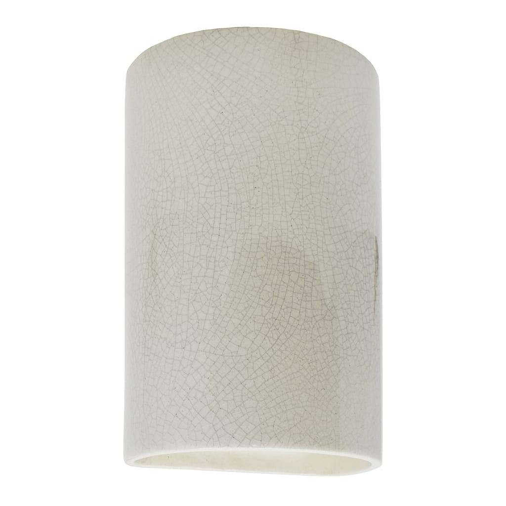 Justice Design Ambiance - Large Cylinder Wall Sconce - Closed Top - Replaceable Bulb