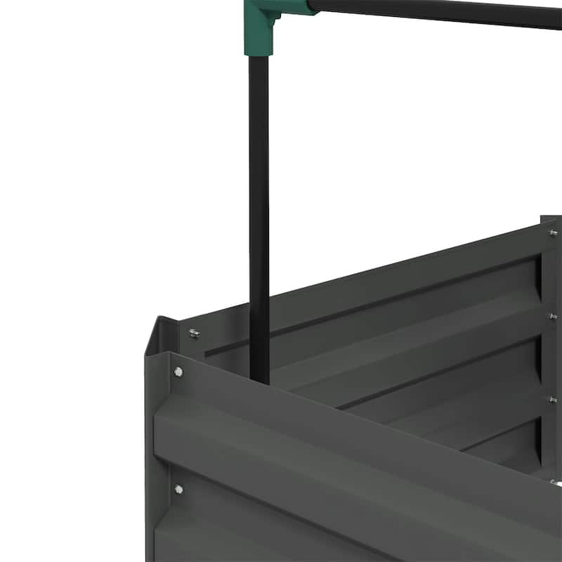 Outsunny Galvanized Raised Garden Bed