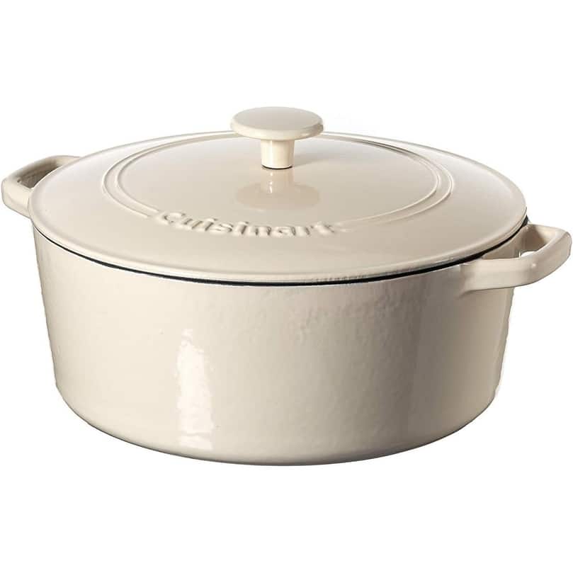 Cuisinart Chef's Classic 7- Quart Enameled Cast Iron Round Covered Casserole