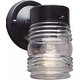 preview thumbnail 4 of 3, Volume Lighting 1 Light 7" Height Outdoor Wall Sconce with Clear Glass Black
