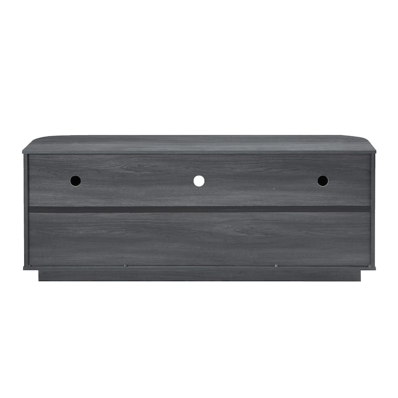 64-Inch Wavy TV Stand, Rounded Sideboard, Storage Cabinet, Wooden Vertical Stripe Cabinet,64"W x 15"D x 24"H