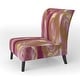 preview thumbnail 96 of 101, Designart "Mettalic Indigo And Gold II" Upholstered Abstract Accent Chair - Glam Arm Chair For Living Room