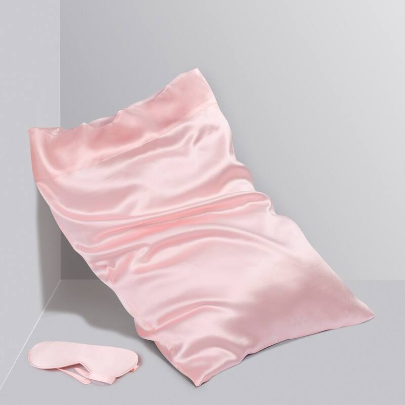 19 Momme Silk Pillowcase with Eye Cover Set