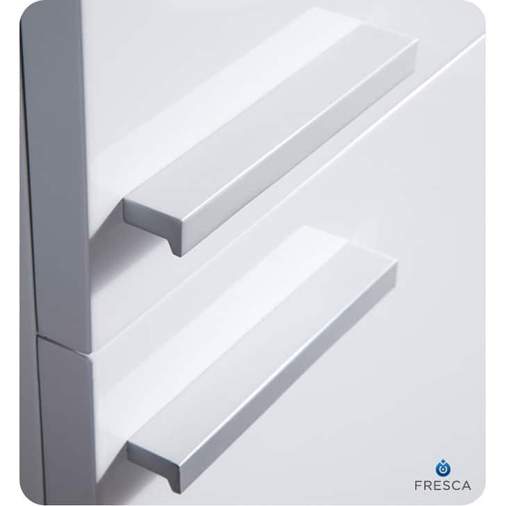 Fresca 27" Wall Mounted Bathroom Linen Cabinet with Two Storage Areas