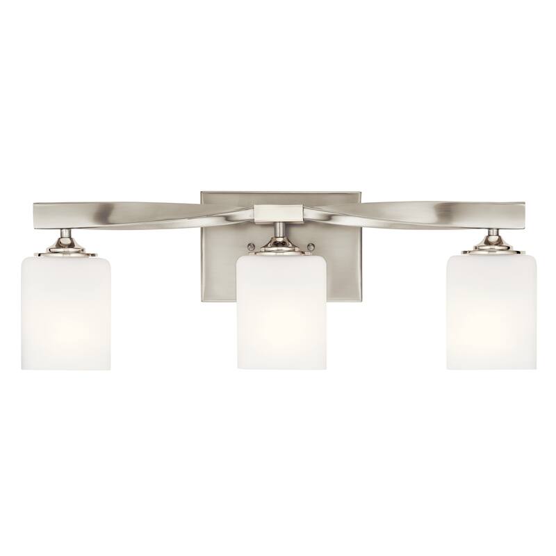 Kichler Lighting Marette 3-Light Vanity Light Brushed Nickel