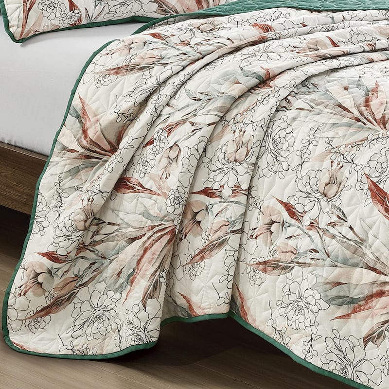 Shatex Sara 3 piece Bedding Comforter Set All-season Reversible Bed in a Bag