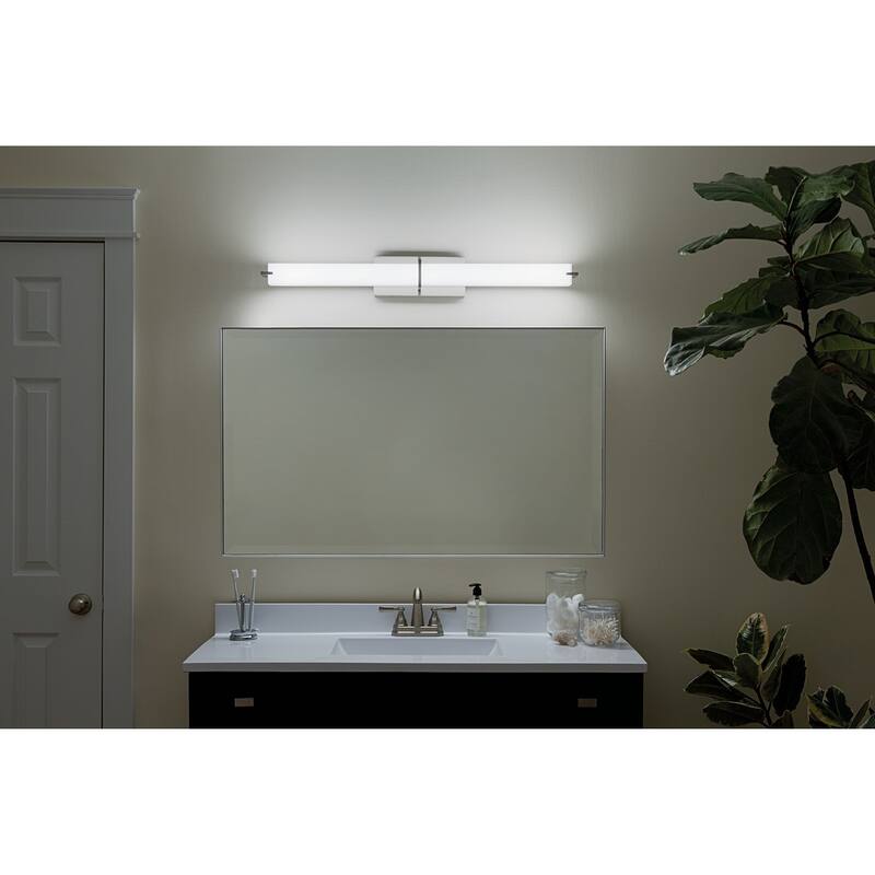 Kichler Lighting Transitional 36-inch Brushed Nickel LED Linear Bath/Vanity Light