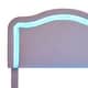 preview thumbnail 57 of 66, Velvet Upholstered Platform Bed Smart LED Bed Frame with Adjustable Height Headboard, Noise-Free Slat Support for Night's Sleep