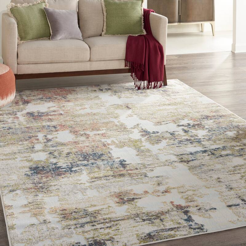 Nourison Trance Abstract Modern High Low Area Rug
