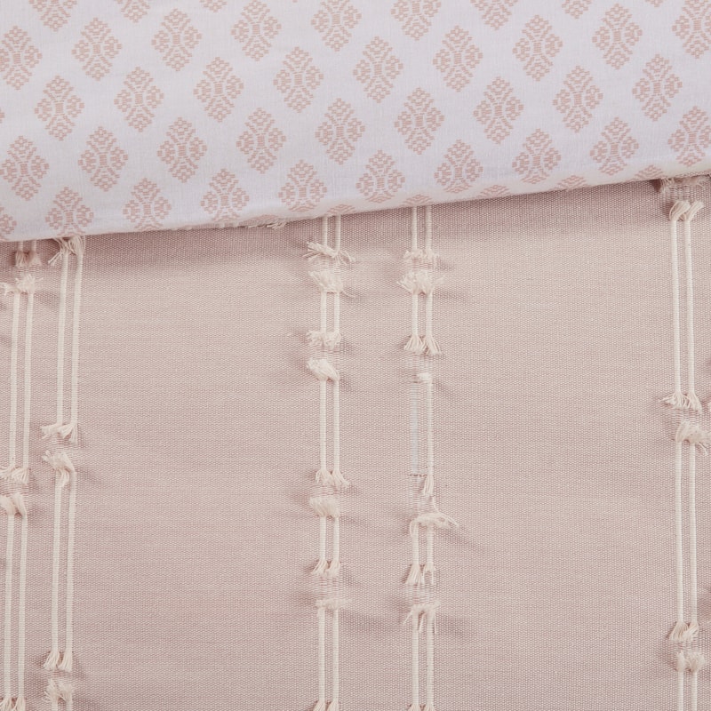 INK+IVY Kara 3 Piece Cotton Jacquard Duvet Cover Set (Insert excluded)