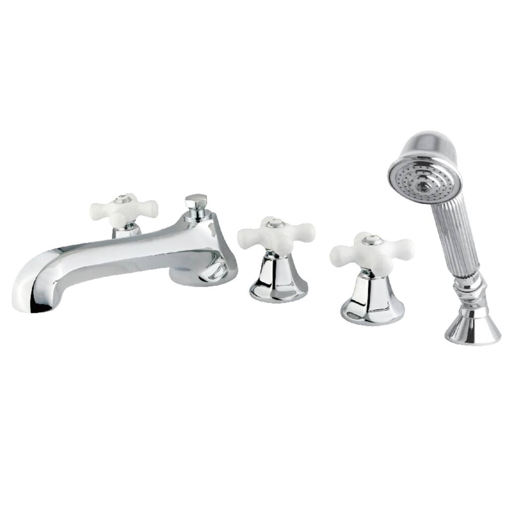 Millennium 5-Hole Deck Mount Roman Tub Faucet with Hand Shower
