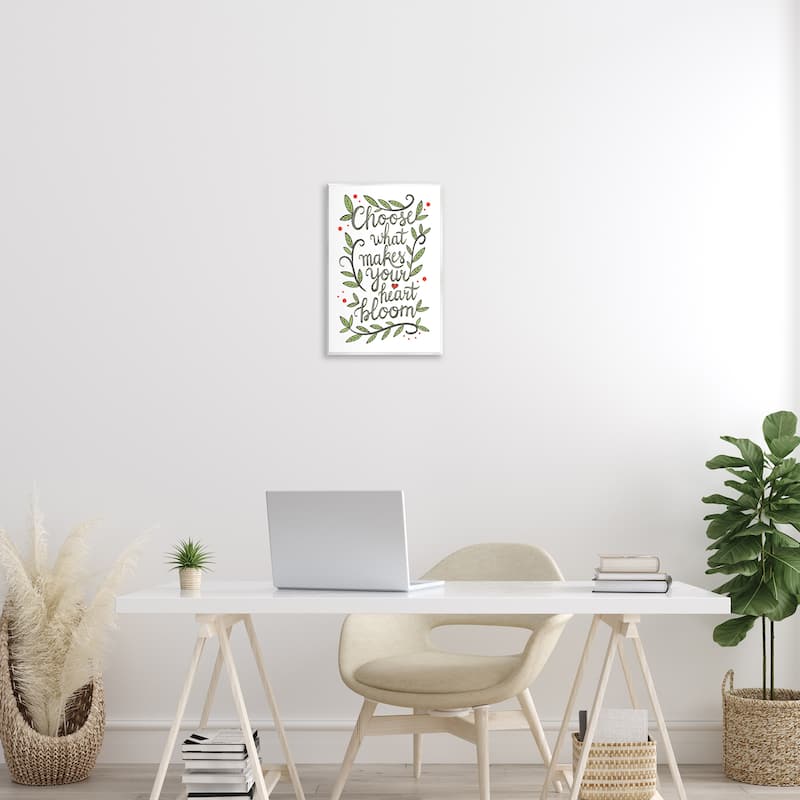 Stupell Makes Your Heart Bloom Wall Plaque Art Design By Martina Pavlova