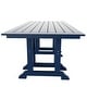 preview thumbnail 36 of 49, Laguna Hdpe All Weather Outdoor Patio 71" Rectangular Dining Table