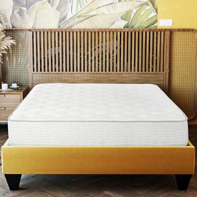9 in. Medium Soft Pocket Spring Bed Foam Mattress in a Box, White