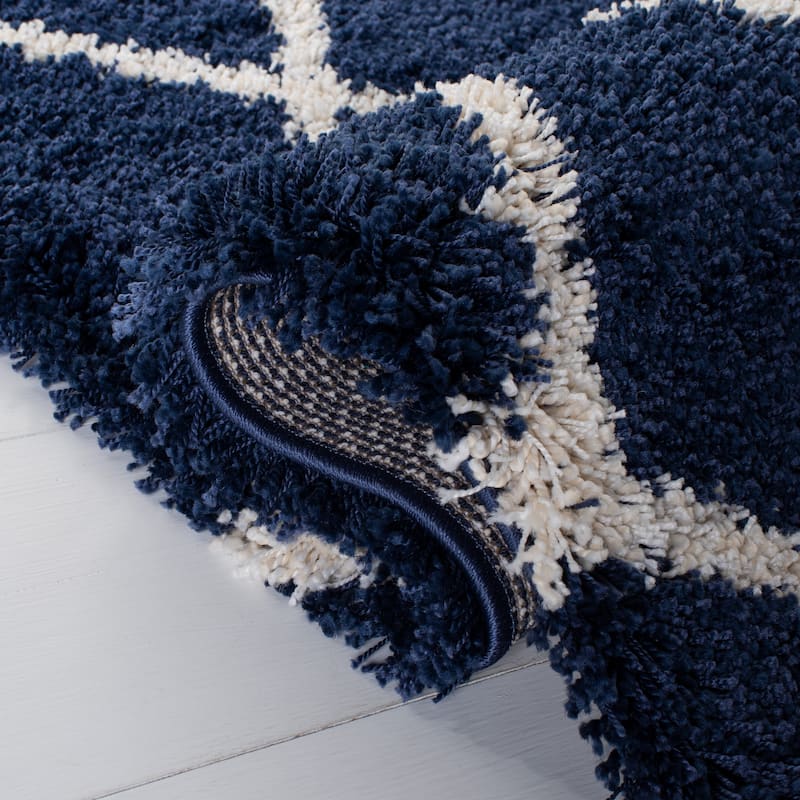 SAFAVIEH Hudson Shag Sherree Trellis 2-inch Thick Rug