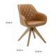 Art Leon Classical Swivel Office Accent Chair with Wood Legs