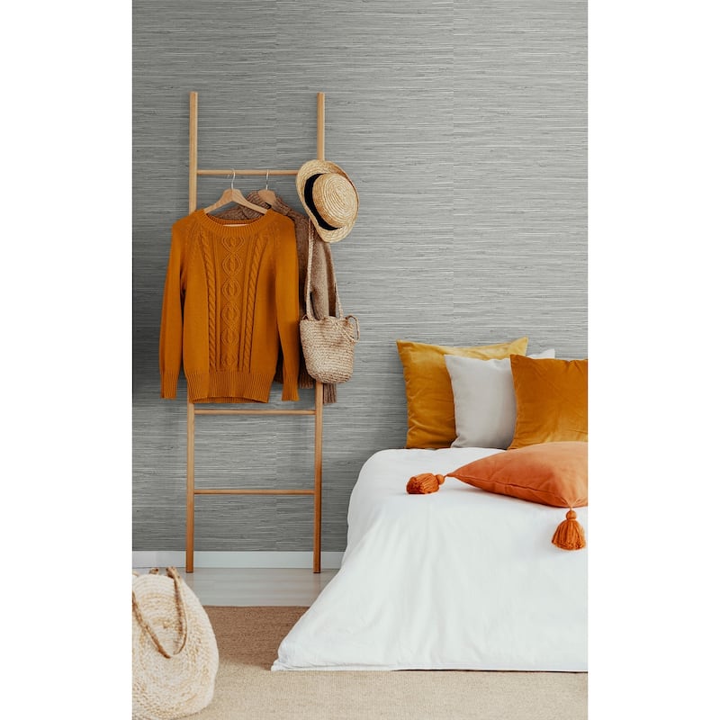 Stacy Garcia Home Saybrook Faux Rushcloth Peel and Stick Wallpaper