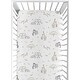 preview thumbnail 2 of 4, Sweet Jojo Designs Jungle Safari Animals Boy Girl Gender Neutral Unisex 2 Pack Fitted Crib Sheets Taupe Animal Elephant Wildlife