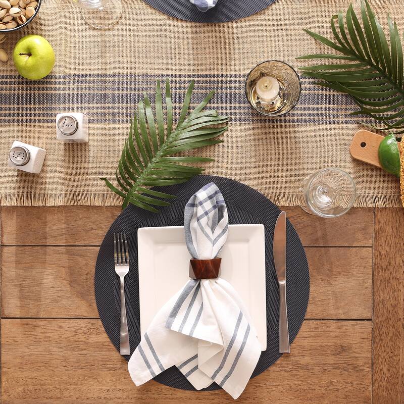 Design Imports Silver Doubleframe Kitchen Placemat Set (Set of 6)